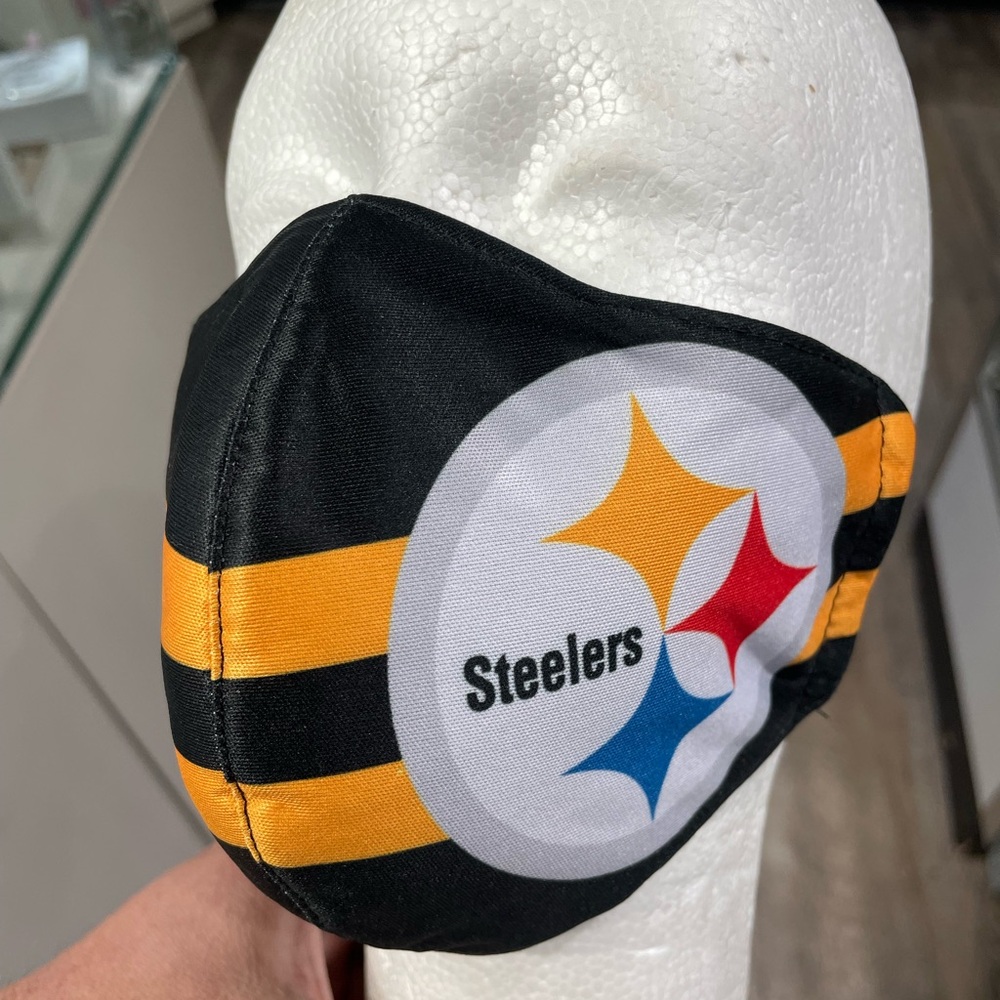 Pittsburgh Steelers NFL football logo Black Color Face Mask ~ one size fits most